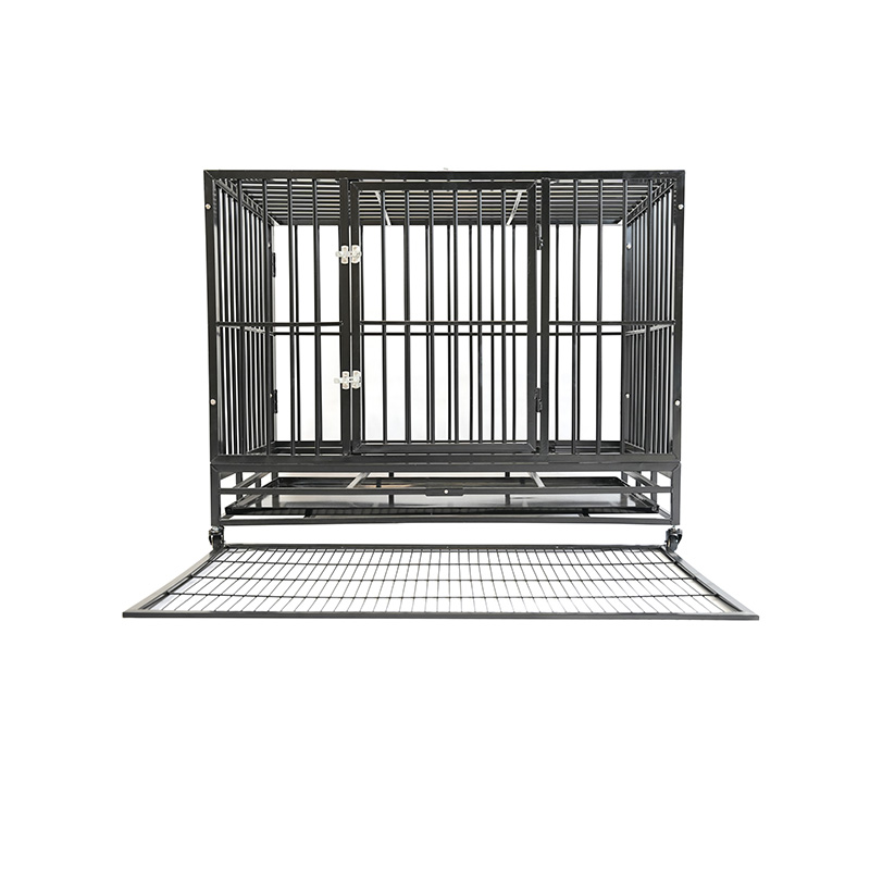 DH121-2 Heavy Duty Pet Kennel Sammenleggbar med plastbrett