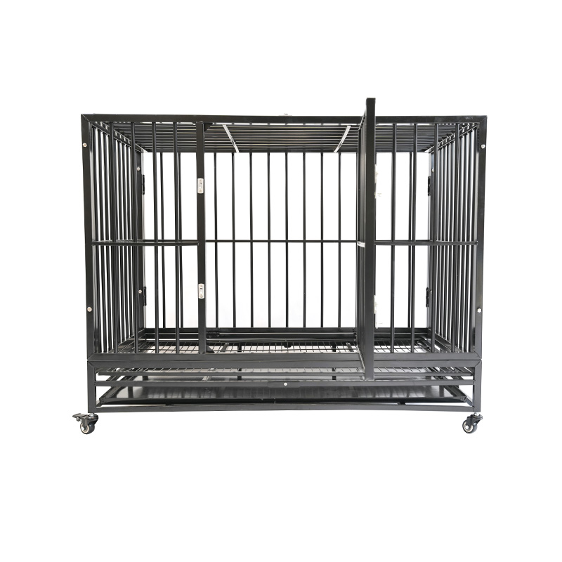 DH121-2 Heavy Duty Pet Kennel Sammenleggbar med plastbrett