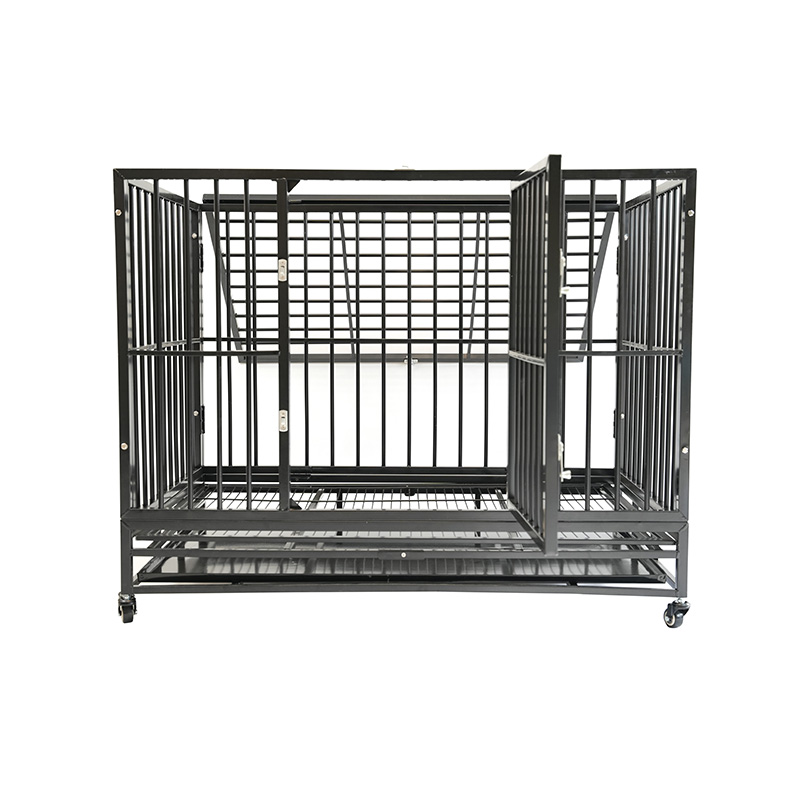 DH121-2 Heavy Duty Pet Kennel Sammenleggbar med plastbrett