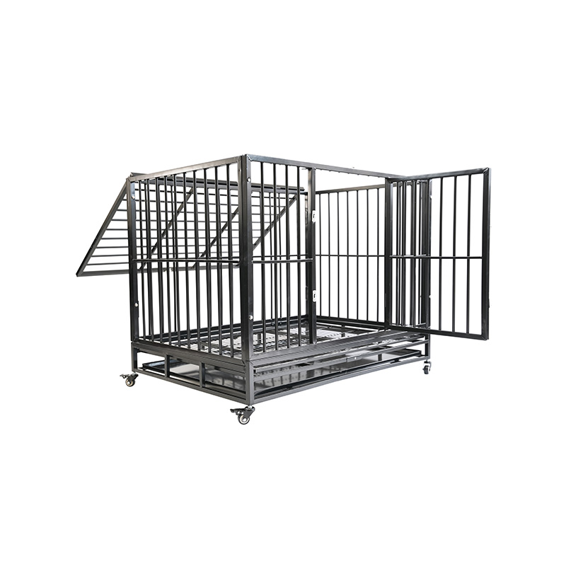 DH121-2 Heavy Duty Pet Kennel Sammenleggbar med plastbrett