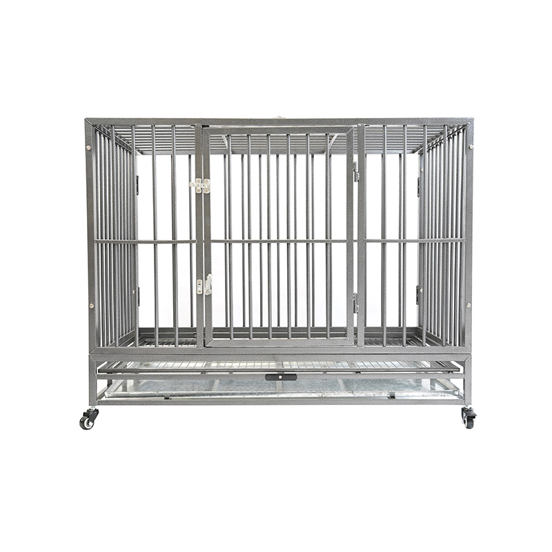 DH121-2 Heavy Duty Pet Kennel Sammenleggbar med plastbrett