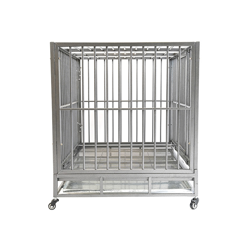 DH121-2 Heavy Duty Pet Kennel Sammenleggbar med plastbrett