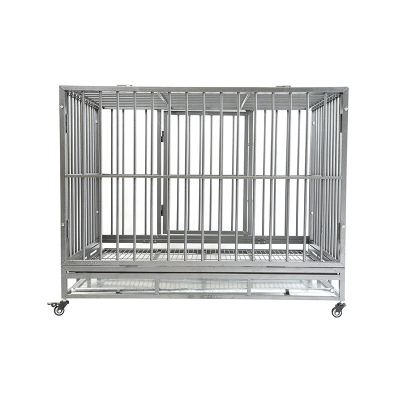 DH121-2 Heavy Duty Pet Kennel Sammenleggbar med plastbrett