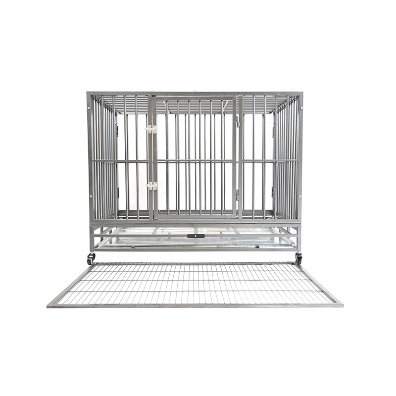 DH121-2 Heavy Duty Pet Kennel Sammenleggbar med plastbrett