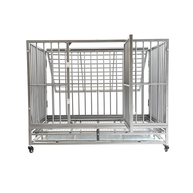 DH121-2 Heavy Duty Pet Kennel Sammenleggbar med plastbrett