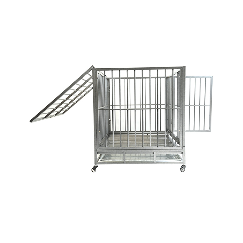 DH121-2 Heavy Duty Pet Kennel Sammenleggbar med plastbrett